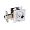 Delaney Hardware Contemporary Square Polished Chrome Entry Door Sliding Pocket Door Lock 370006 - alternate 1